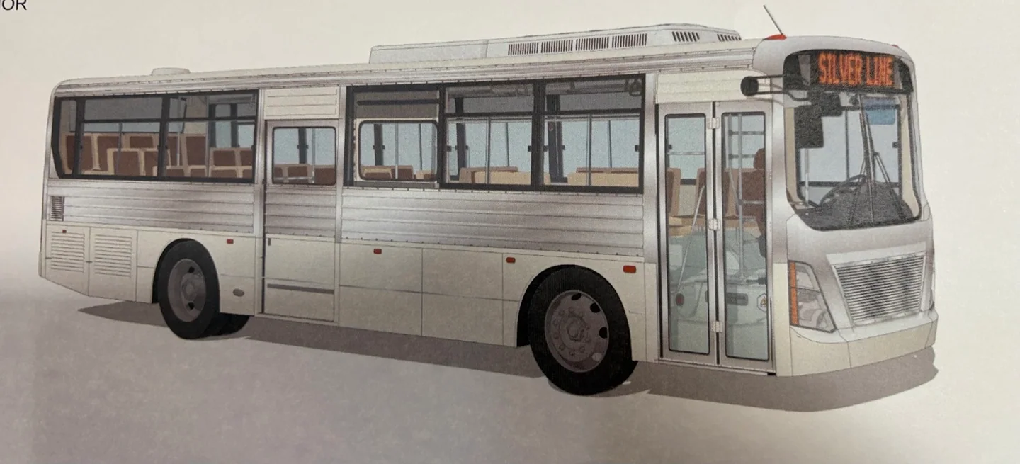 Bus concept illustration supplied in the BPV construction archive