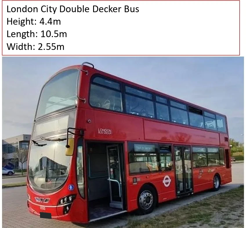 London double-decker bus — photograph from the original BPV booklet (page 219, image 1)